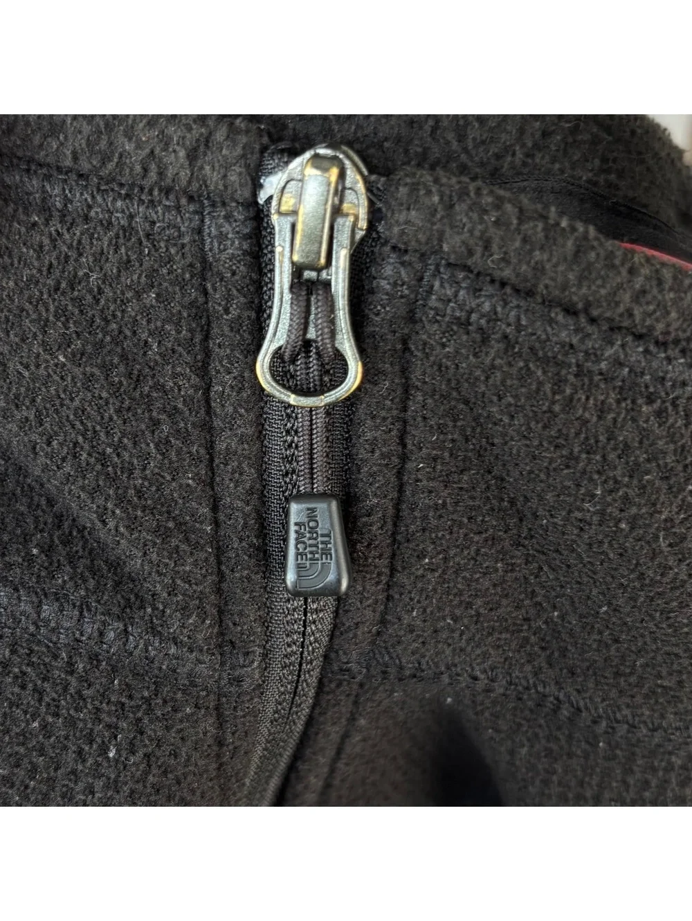 The North Face Mens XL Black Full Zip Fleece Jacket Zip Chest Pocket Outdoor